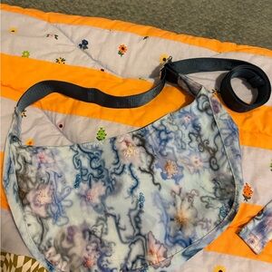 NWOT Collina Strada Blue Thorns Medium crescent